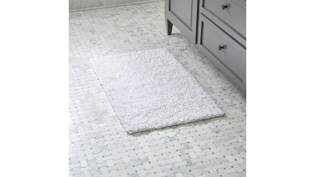 Alfombra de Baño Loop Blanca - cratebarrelco